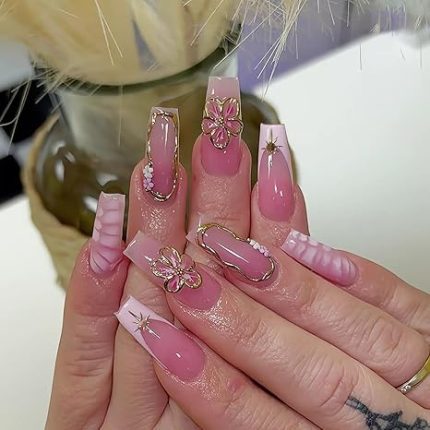 Acrylic Press on Nails Duck Shape