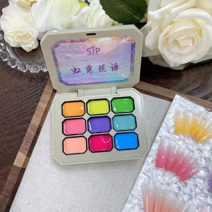 P1-9 Colors Rainbow Nail Polish Set