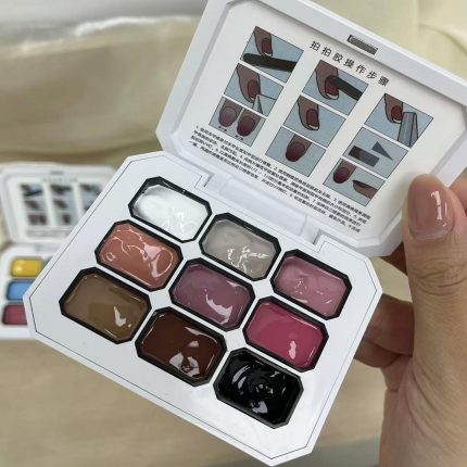 G1-微雕彩绘拍拍胶多宝拍拍胶-Cream Gel Polish Palette-9 colors Gel Polish Set
